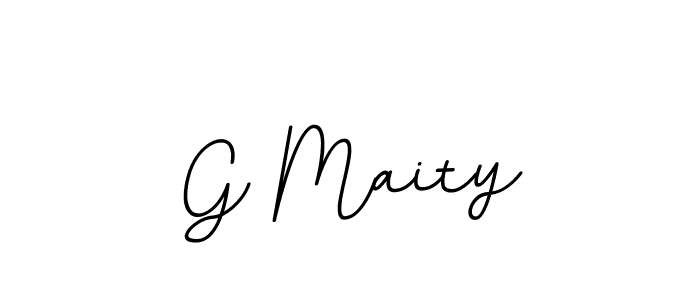 This is the best signature style for the G Maity name. Also you like these signature font (BallpointsItalic-DORy9). Mix name signature. G Maity signature style 11 images and pictures png