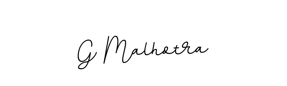 Design your own signature with our free online signature maker. With this signature software, you can create a handwritten (BallpointsItalic-DORy9) signature for name G Malhotra. G Malhotra signature style 11 images and pictures png