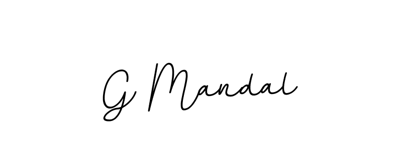 Make a beautiful signature design for name G Mandal. With this signature (BallpointsItalic-DORy9) style, you can create a handwritten signature for free. G Mandal signature style 11 images and pictures png