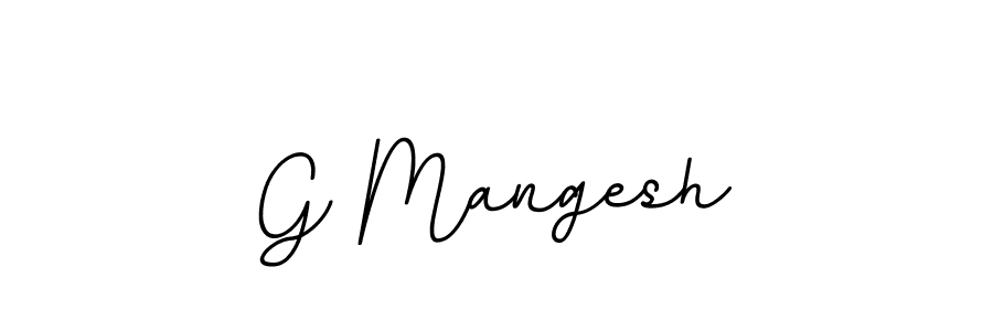 Make a beautiful signature design for name G Mangesh. With this signature (BallpointsItalic-DORy9) style, you can create a handwritten signature for free. G Mangesh signature style 11 images and pictures png