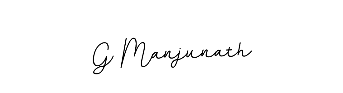 Design your own signature with our free online signature maker. With this signature software, you can create a handwritten (BallpointsItalic-DORy9) signature for name G Manjunath. G Manjunath signature style 11 images and pictures png