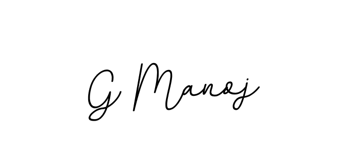 G Manoj stylish signature style. Best Handwritten Sign (BallpointsItalic-DORy9) for my name. Handwritten Signature Collection Ideas for my name G Manoj. G Manoj signature style 11 images and pictures png