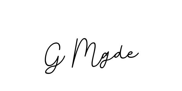 Use a signature maker to create a handwritten signature online. With this signature software, you can design (BallpointsItalic-DORy9) your own signature for name G Mgde. G Mgde signature style 11 images and pictures png