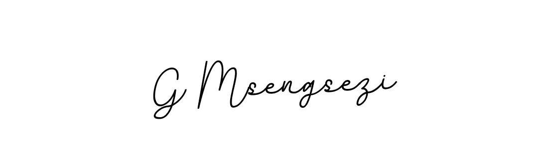 How to make G Msengsezi name signature. Use BallpointsItalic-DORy9 style for creating short signs online. This is the latest handwritten sign. G Msengsezi signature style 11 images and pictures png