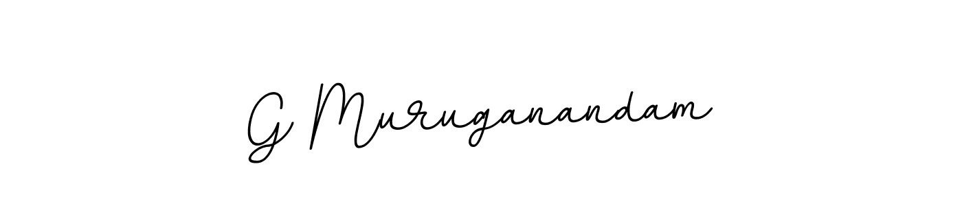 How to make G Muruganandam name signature. Use BallpointsItalic-DORy9 style for creating short signs online. This is the latest handwritten sign. G Muruganandam signature style 11 images and pictures png