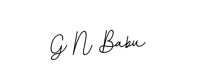 This is the best signature style for the G N Babu name. Also you like these signature font (BallpointsItalic-DORy9). Mix name signature. G N Babu signature style 11 images and pictures png