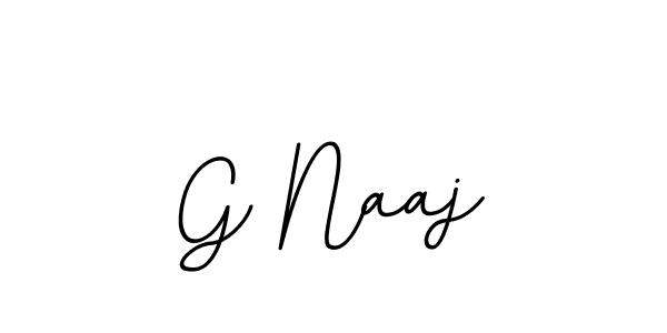 Create a beautiful signature design for name G Naaj. With this signature (BallpointsItalic-DORy9) fonts, you can make a handwritten signature for free. G Naaj signature style 11 images and pictures png