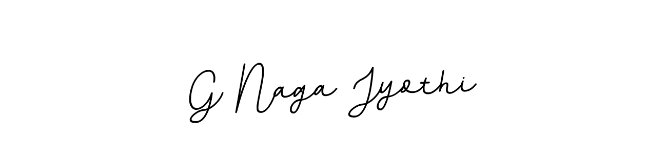 Make a beautiful signature design for name G Naga Jyothi. With this signature (BallpointsItalic-DORy9) style, you can create a handwritten signature for free. G Naga Jyothi signature style 11 images and pictures png