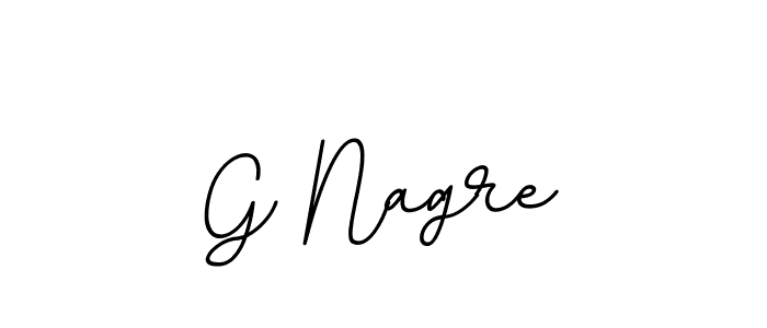 Make a beautiful signature design for name G Nagre. With this signature (BallpointsItalic-DORy9) style, you can create a handwritten signature for free. G Nagre signature style 11 images and pictures png