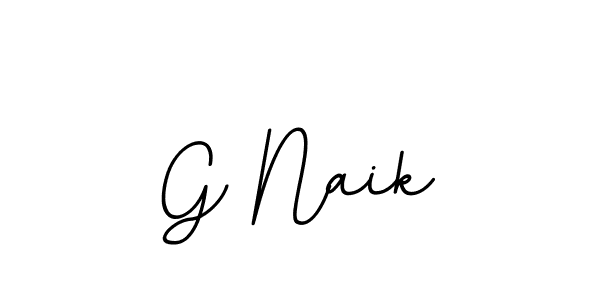 Create a beautiful signature design for name G Naik. With this signature (BallpointsItalic-DORy9) fonts, you can make a handwritten signature for free. G Naik signature style 11 images and pictures png