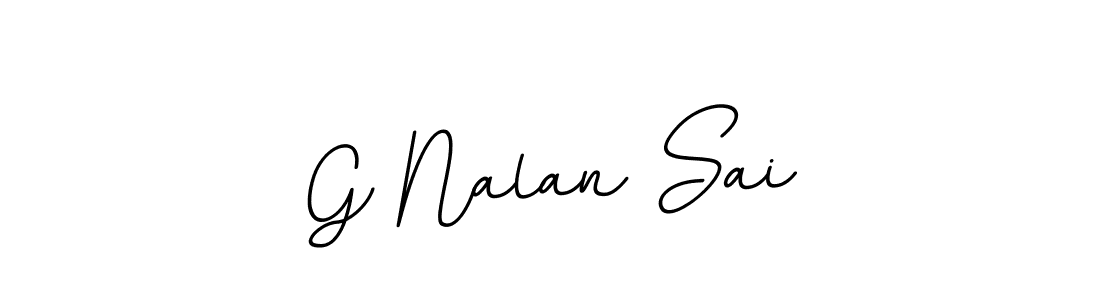 Use a signature maker to create a handwritten signature online. With this signature software, you can design (BallpointsItalic-DORy9) your own signature for name G Nalan Sai. G Nalan Sai signature style 11 images and pictures png