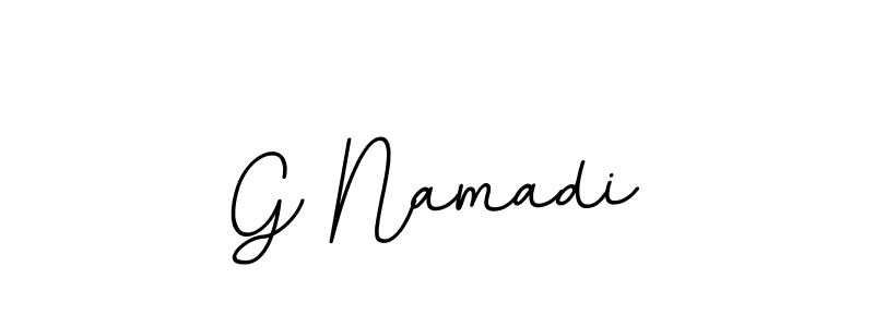 Use a signature maker to create a handwritten signature online. With this signature software, you can design (BallpointsItalic-DORy9) your own signature for name G Namadi. G Namadi signature style 11 images and pictures png