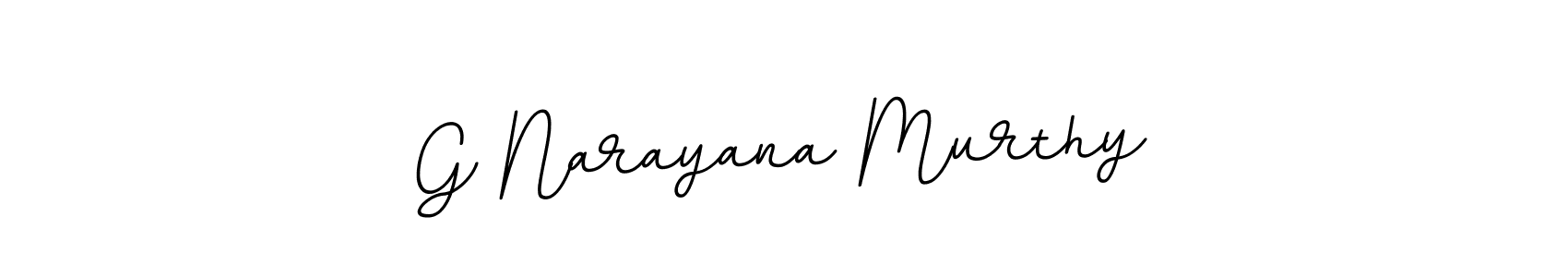 Make a beautiful signature design for name G Narayana Murthy. With this signature (BallpointsItalic-DORy9) style, you can create a handwritten signature for free. G Narayana Murthy signature style 11 images and pictures png