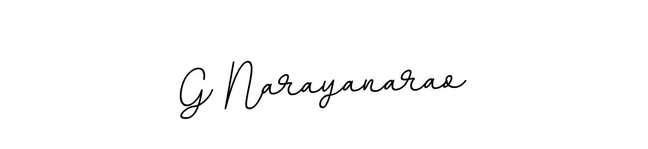 The best way (BallpointsItalic-DORy9) to make a short signature is to pick only two or three words in your name. The name G Narayanarao include a total of six letters. For converting this name. G Narayanarao signature style 11 images and pictures png