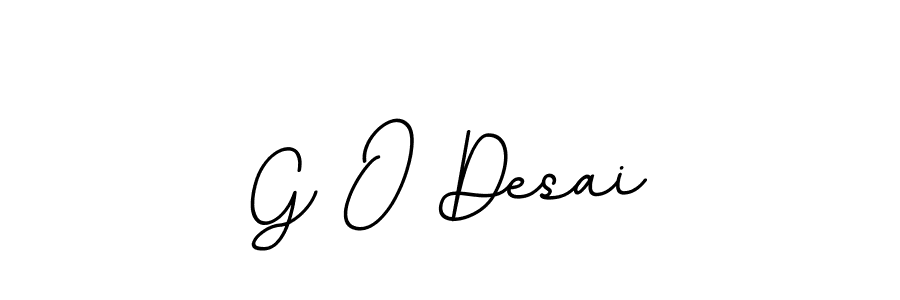 Also we have G O Desai name is the best signature style. Create professional handwritten signature collection using BallpointsItalic-DORy9 autograph style. G O Desai signature style 11 images and pictures png