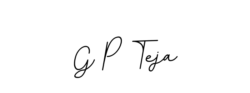 Design your own signature with our free online signature maker. With this signature software, you can create a handwritten (BallpointsItalic-DORy9) signature for name G P Teja. G P Teja signature style 11 images and pictures png