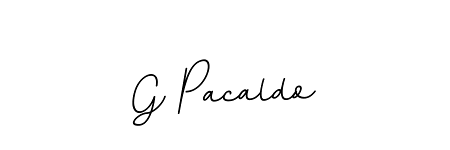 Create a beautiful signature design for name G Pacaldo. With this signature (BallpointsItalic-DORy9) fonts, you can make a handwritten signature for free. G Pacaldo signature style 11 images and pictures png