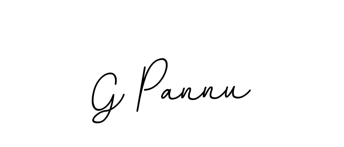 Create a beautiful signature design for name G Pannu. With this signature (BallpointsItalic-DORy9) fonts, you can make a handwritten signature for free. G Pannu signature style 11 images and pictures png