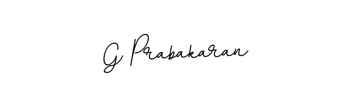 Design your own signature with our free online signature maker. With this signature software, you can create a handwritten (BallpointsItalic-DORy9) signature for name G Prabakaran. G Prabakaran signature style 11 images and pictures png