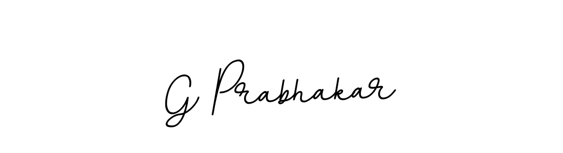 Make a beautiful signature design for name G Prabhakar. With this signature (BallpointsItalic-DORy9) style, you can create a handwritten signature for free. G Prabhakar signature style 11 images and pictures png