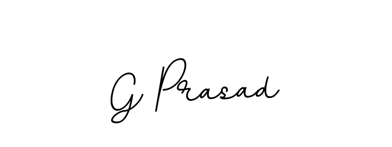 Create a beautiful signature design for name G Prasad. With this signature (BallpointsItalic-DORy9) fonts, you can make a handwritten signature for free. G Prasad signature style 11 images and pictures png
