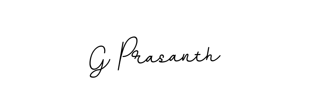 Create a beautiful signature design for name G Prasanth. With this signature (BallpointsItalic-DORy9) fonts, you can make a handwritten signature for free. G Prasanth signature style 11 images and pictures png