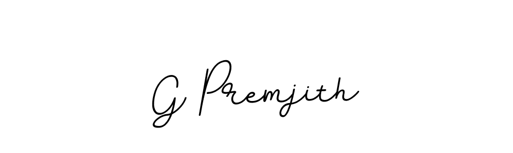 You should practise on your own different ways (BallpointsItalic-DORy9) to write your name (G Premjith) in signature. don't let someone else do it for you. G Premjith signature style 11 images and pictures png