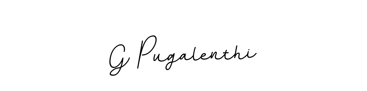 Design your own signature with our free online signature maker. With this signature software, you can create a handwritten (BallpointsItalic-DORy9) signature for name G Pugalenthi. G Pugalenthi signature style 11 images and pictures png