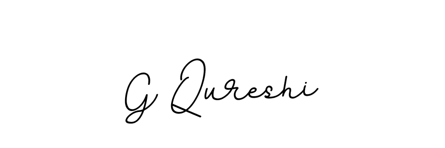 This is the best signature style for the G Qureshi name. Also you like these signature font (BallpointsItalic-DORy9). Mix name signature. G Qureshi signature style 11 images and pictures png