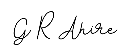 An effortless, minimalist signature concept for G R Ahire using BallpointsItalic-DORy9 design. Clean lines that look great on any document. G R Ahire signature style 11 images and pictures png
