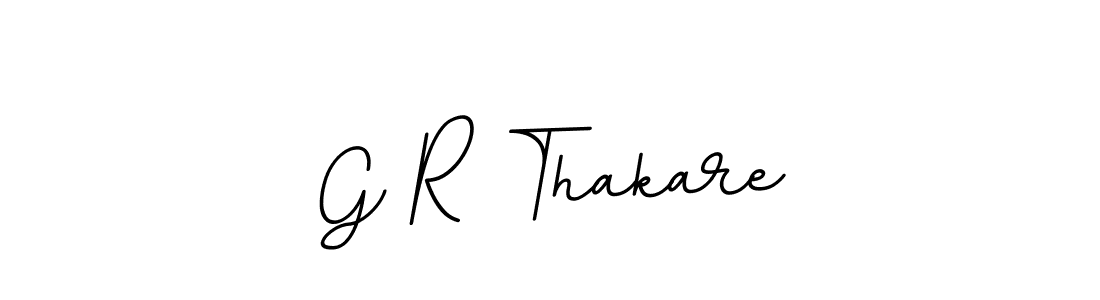 How to make G R Thakare name signature. Use BallpointsItalic-DORy9 style for creating short signs online. This is the latest handwritten sign. G R Thakare signature style 11 images and pictures png
