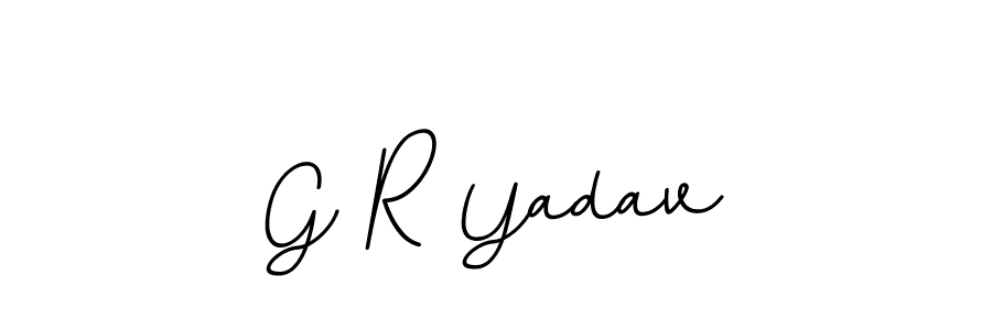 You should practise on your own different ways (BallpointsItalic-DORy9) to write your name (G R Yadav) in signature. don't let someone else do it for you. G R Yadav signature style 11 images and pictures png