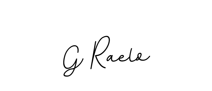 How to make G Raelo name signature. Use BallpointsItalic-DORy9 style for creating short signs online. This is the latest handwritten sign. G Raelo signature style 11 images and pictures png