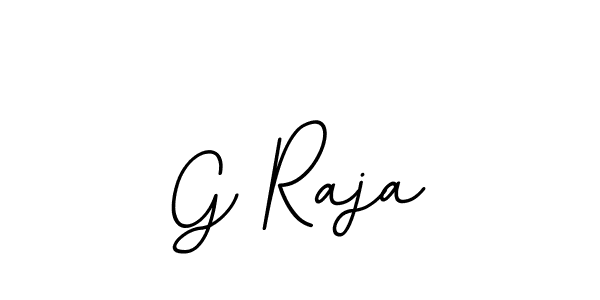 Use a signature maker to create a handwritten signature online. With this signature software, you can design (BallpointsItalic-DORy9) your own signature for name G Raja. G Raja signature style 11 images and pictures png