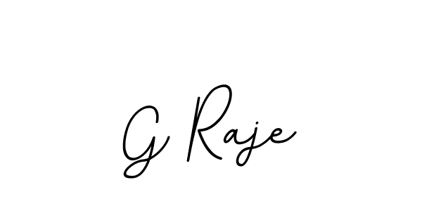 How to make G Raje name signature. Use BallpointsItalic-DORy9 style for creating short signs online. This is the latest handwritten sign. G Raje signature style 11 images and pictures png