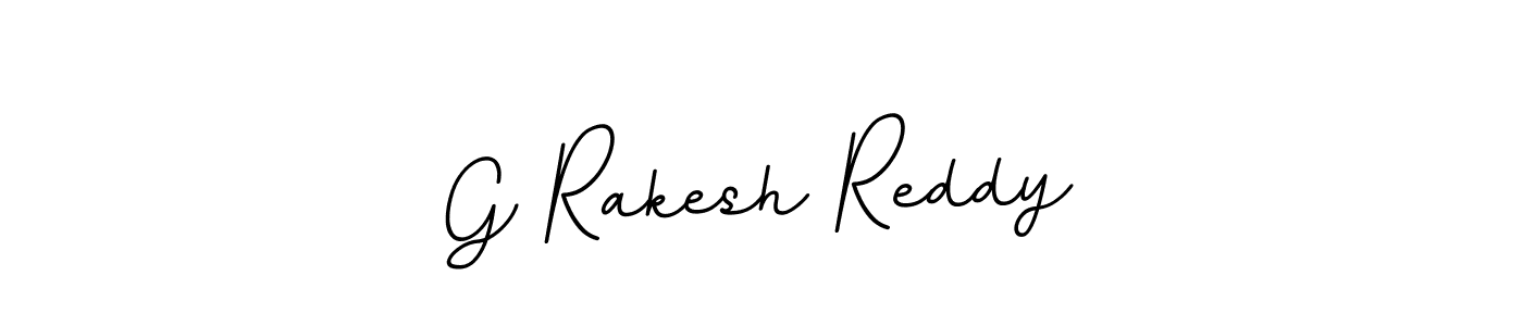 Make a beautiful signature design for name G Rakesh Reddy. With this signature (BallpointsItalic-DORy9) style, you can create a handwritten signature for free. G Rakesh Reddy signature style 11 images and pictures png