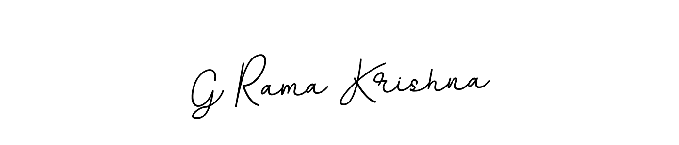 The best way (BallpointsItalic-DORy9) to make a short signature is to pick only two or three words in your name. The name G Rama Krishna include a total of six letters. For converting this name. G Rama Krishna signature style 11 images and pictures png