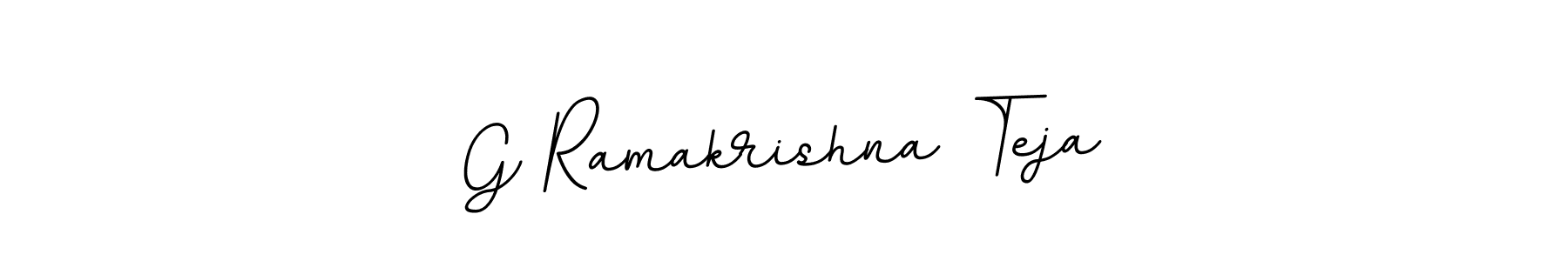This is the best signature style for the G Ramakrishna Teja name. Also you like these signature font (BallpointsItalic-DORy9). Mix name signature. G Ramakrishna Teja signature style 11 images and pictures png