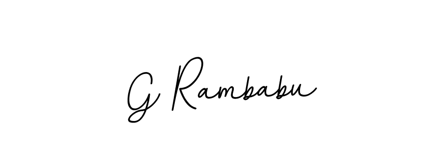 It looks lik you need a new signature style for name G Rambabu. Design unique handwritten (BallpointsItalic-DORy9) signature with our free signature maker in just a few clicks. G Rambabu signature style 11 images and pictures png