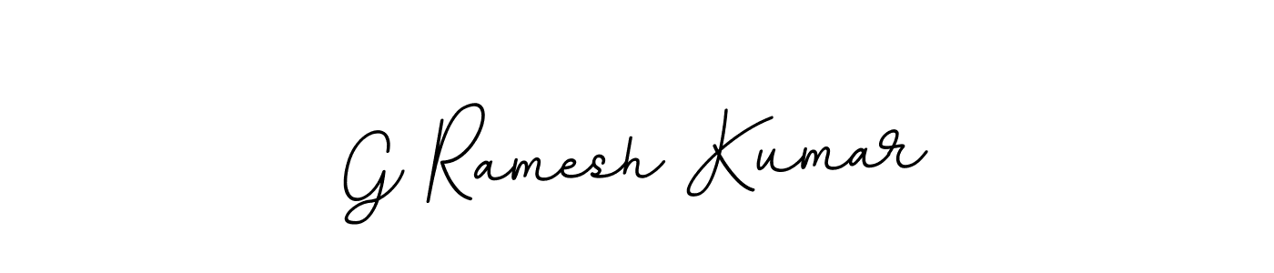 G Ramesh Kumar stylish signature style. Best Handwritten Sign (BallpointsItalic-DORy9) for my name. Handwritten Signature Collection Ideas for my name G Ramesh Kumar. G Ramesh Kumar signature style 11 images and pictures png