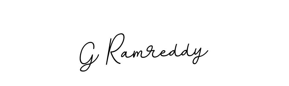 How to make G Ramreddy name signature. Use BallpointsItalic-DORy9 style for creating short signs online. This is the latest handwritten sign. G Ramreddy signature style 11 images and pictures png