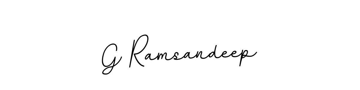 if you are searching for the best signature style for your name G Ramsandeep. so please give up your signature search. here we have designed multiple signature styles  using BallpointsItalic-DORy9. G Ramsandeep signature style 11 images and pictures png