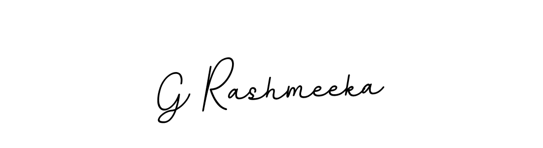 Design your own signature with our free online signature maker. With this signature software, you can create a handwritten (BallpointsItalic-DORy9) signature for name G Rashmeeka. G Rashmeeka signature style 11 images and pictures png