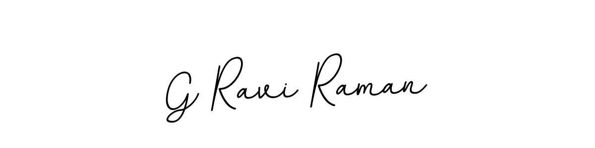 How to make G Ravi Raman name signature. Use BallpointsItalic-DORy9 style for creating short signs online. This is the latest handwritten sign. G Ravi Raman signature style 11 images and pictures png