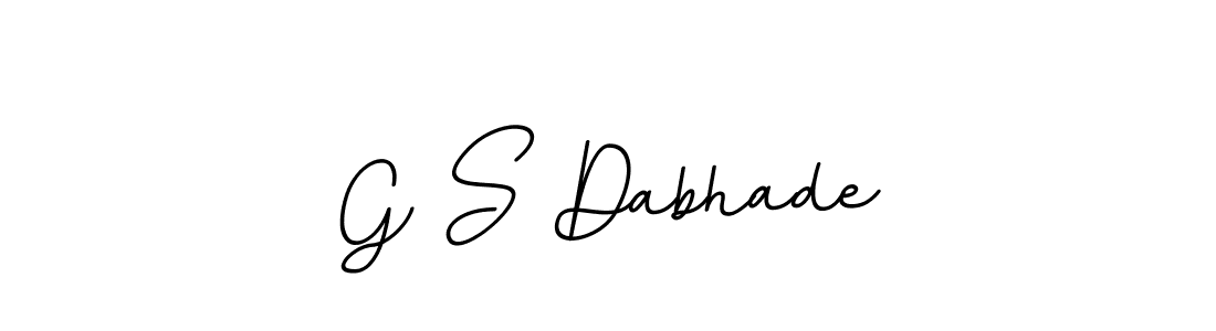 Create a beautiful signature design for name G S Dabhade. With this signature (BallpointsItalic-DORy9) fonts, you can make a handwritten signature for free. G S Dabhade signature style 11 images and pictures png