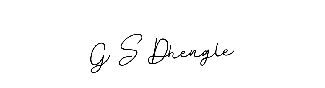 Use a signature maker to create a handwritten signature online. With this signature software, you can design (BallpointsItalic-DORy9) your own signature for name G S Dhengle. G S Dhengle signature style 11 images and pictures png