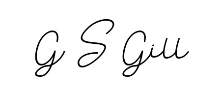 The BallpointsItalic-DORy9 font transforms the name G S Gill into an executive sign with sharp precision and distinguished character. G S Gill signature style 11 images and pictures png