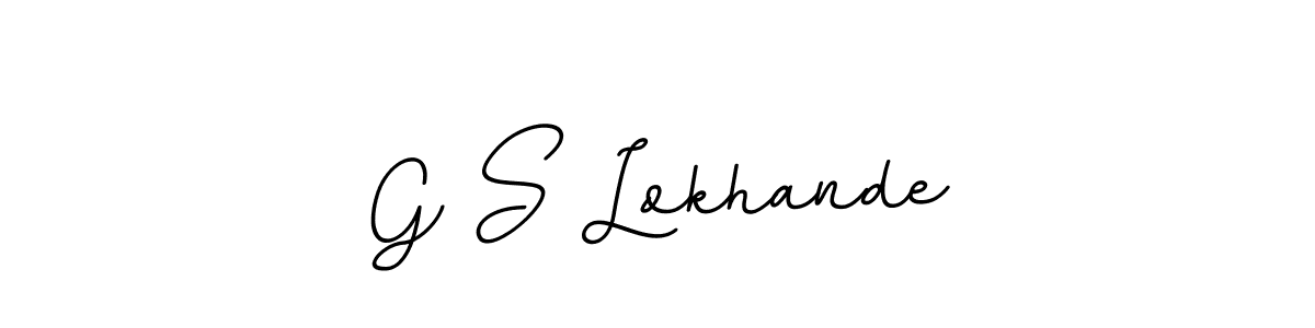 Also we have G S Lokhande name is the best signature style. Create professional handwritten signature collection using BallpointsItalic-DORy9 autograph style. G S Lokhande signature style 11 images and pictures png