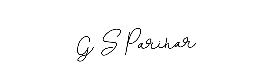 Make a beautiful signature design for name G S Parihar. With this signature (BallpointsItalic-DORy9) style, you can create a handwritten signature for free. G S Parihar signature style 11 images and pictures png