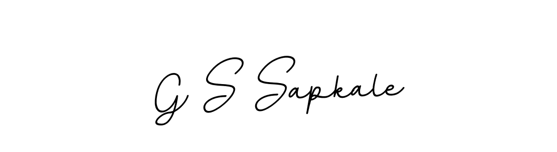 if you are searching for the best signature style for your name G S Sapkale. so please give up your signature search. here we have designed multiple signature styles  using BallpointsItalic-DORy9. G S Sapkale signature style 11 images and pictures png
